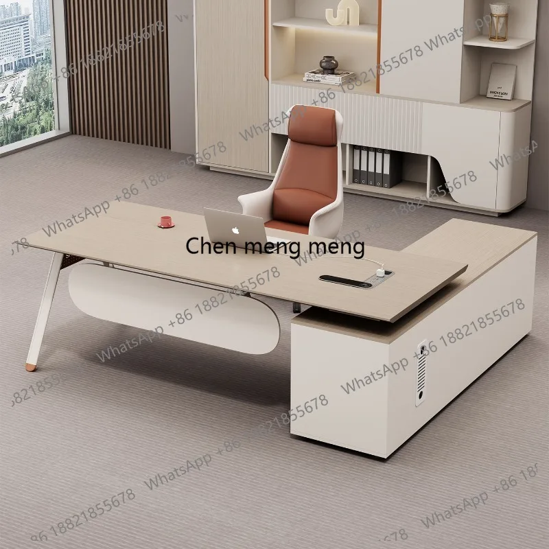 G153 decoration luxury office desk space saving reception design Minimalist office desk professional meuble bureau unique furnit