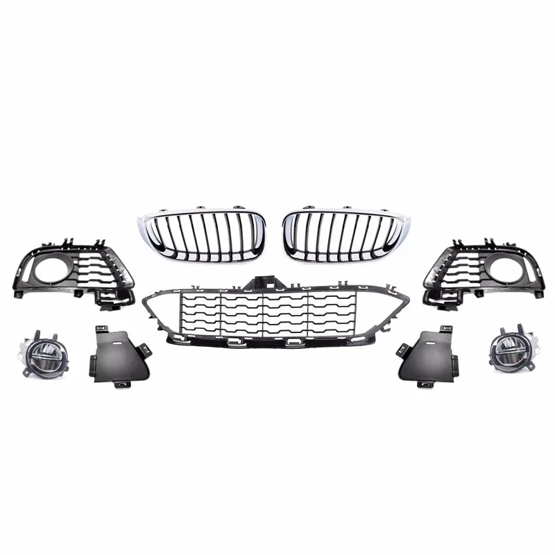 

Car Front Bumper Grill for BMW 3 Series GT 320i 330i Bottom Grill Fog Light Mask Base Plate Car Accessories
