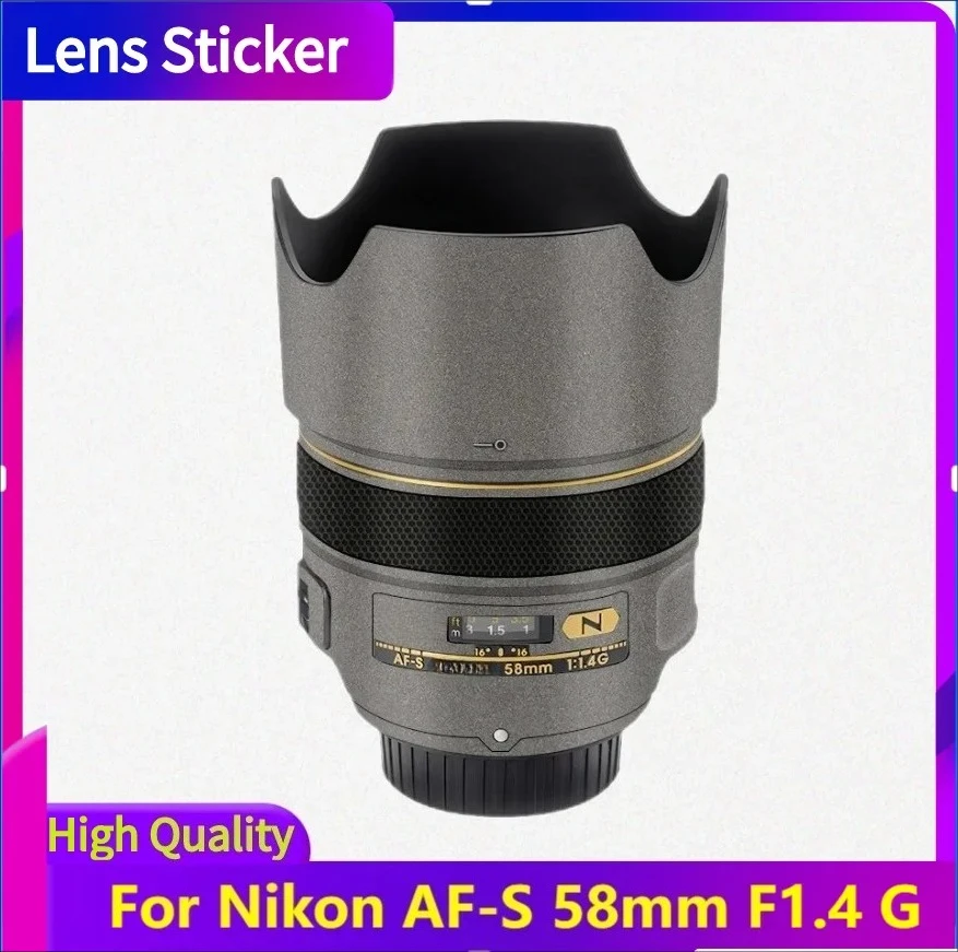 

Для Nikon AF-S 58 мм F1.4 G наклейка на объектив защитная наклейка на кожу виниловая пленка защитная пленка от царапин AF-S58 F\2.8G