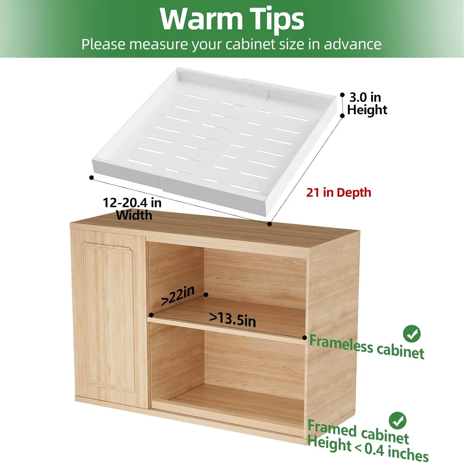 Expandable Pull Out Cabinet Organizer Pull Out Drawers Slide Rails Sliding Drawer Kitchen Cabinet Organizer Nano Film White Pack