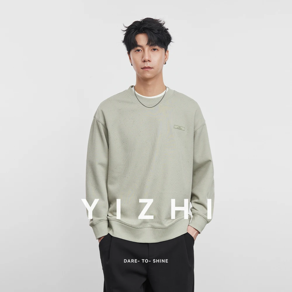 Fashion Men's Long Sleeve Sweatshirt 2025 Spring Autumn New All-match Loose Round Neck Pullover Youth Outerwear Men's Sweatshirt