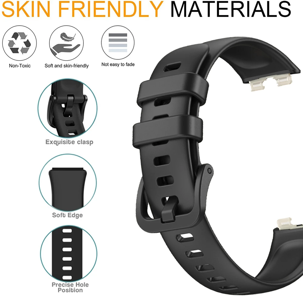 Replacement Watch Strap For Huawei Band 7/8 Strap Silicone Watchbands Strap For Huawei Band 8 Strap Correa Bracelet