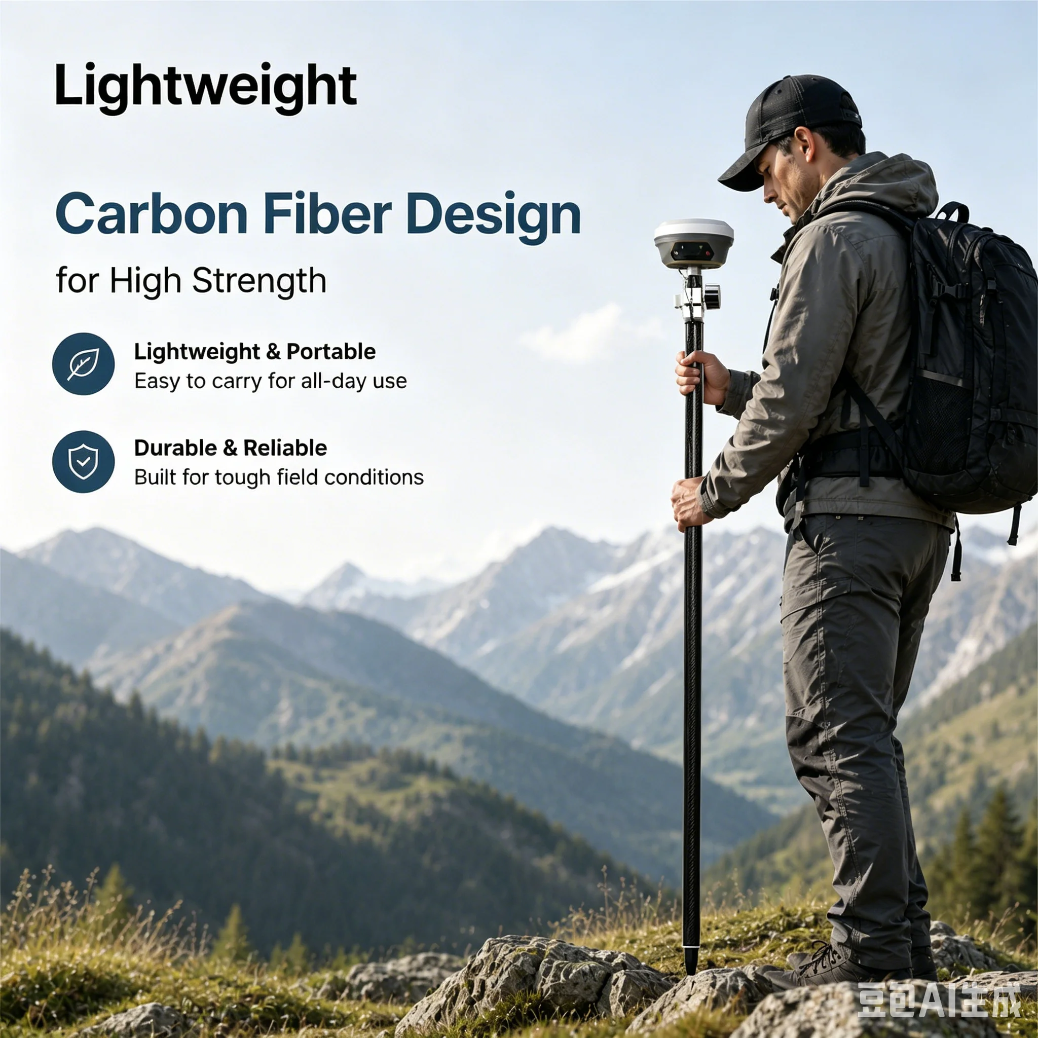 E1 Effortless Setup Receiver RTK Land Survey Equipment With Intuitive Preloaded Software