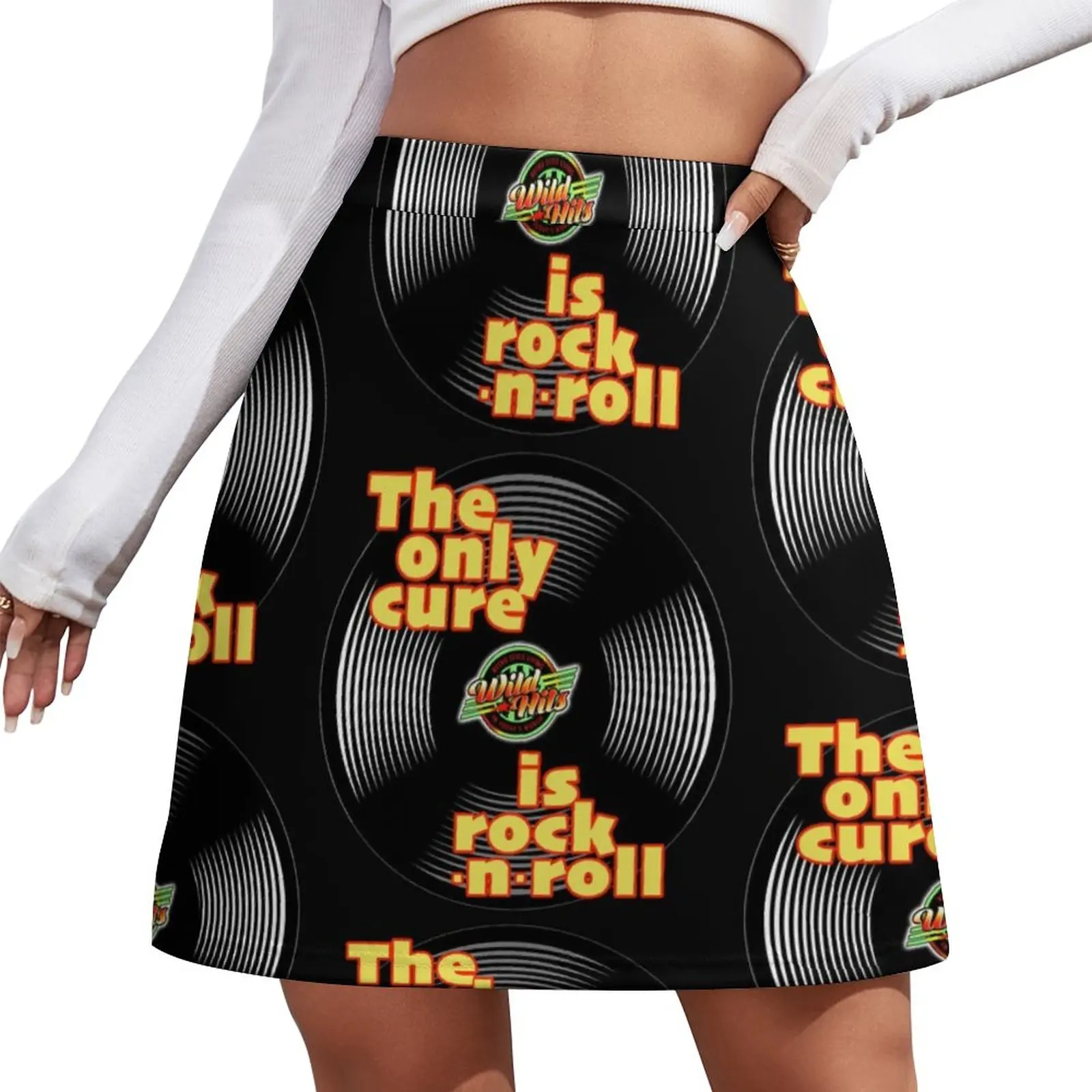 

Rock n Roll Theme Retro Design Mini Skirt summer dress women 2023 Women's summer skirts