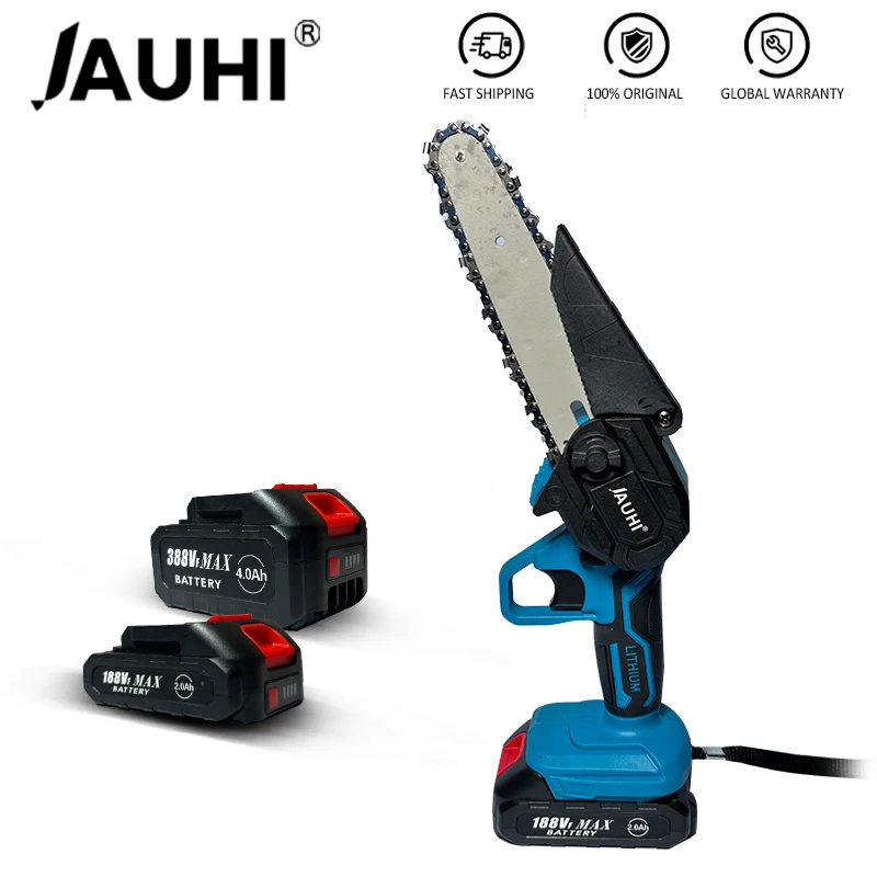 Jauhi-motosserra Elétrica sem Fio Uma Serra Elétrica Portátil Ferramenta de Corte para Ramos de Árvores de Jardim Bateria Makita 3500w