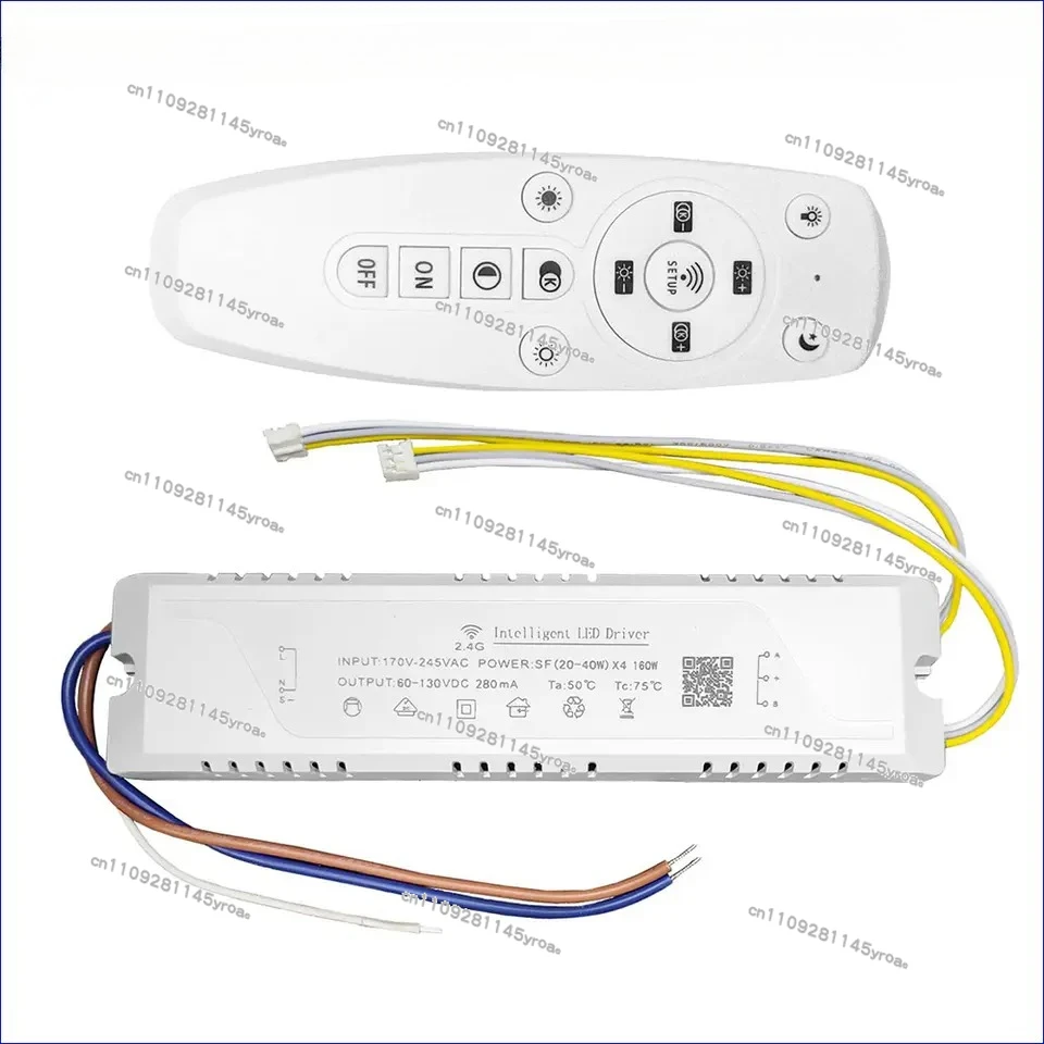 LED Driver 40-60Wx4 240W 2.4G APP & Remote Control Dimming and Color-Changeable Lighting Transformer For Chandelier LED Tape