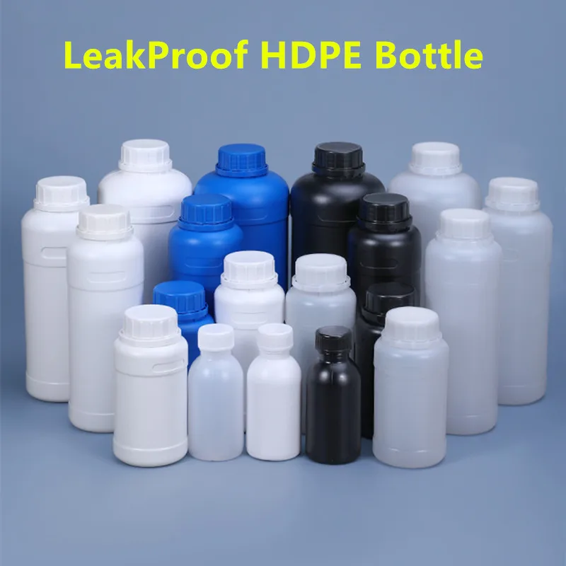 Empty plastic bottles for Liquid Chemical Reagents HDPE container Cosmetic lotion storage bottles Food Grade