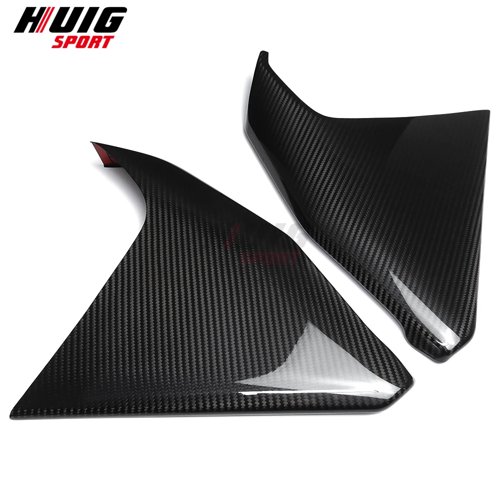 Carbon Fiber Car Interior Central Gear Shift Side Panel Cover Trim Accessories For Toyota Land Cruiser 300 LC300 2022-2024