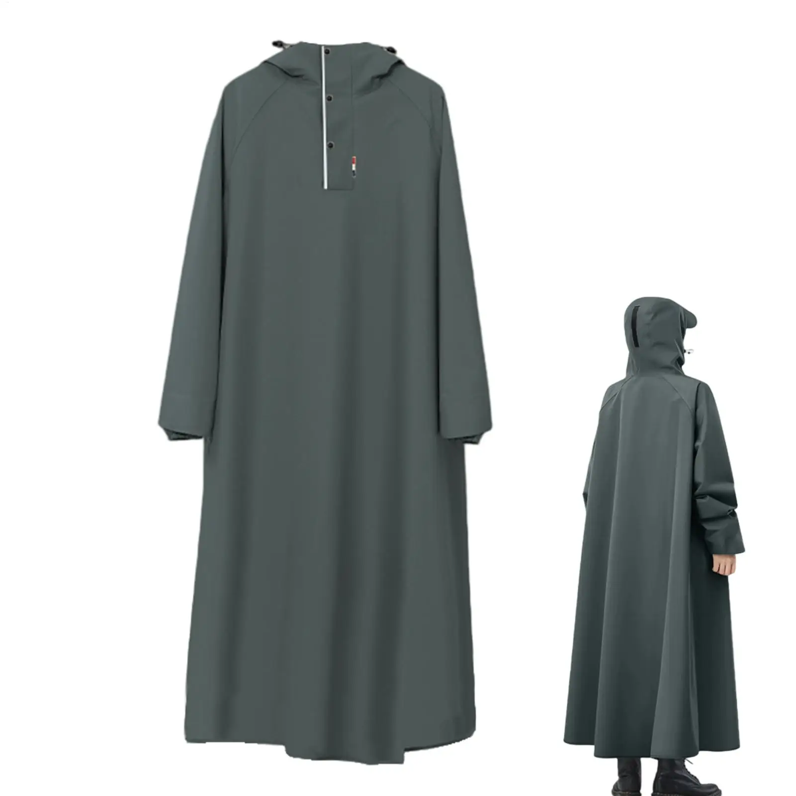 

Adult Ponchos With Hood Road Bikes Raincoats Reusable Long Breathable Rain Coat For Mountain Cycling Hunting Fishing Motorcycle