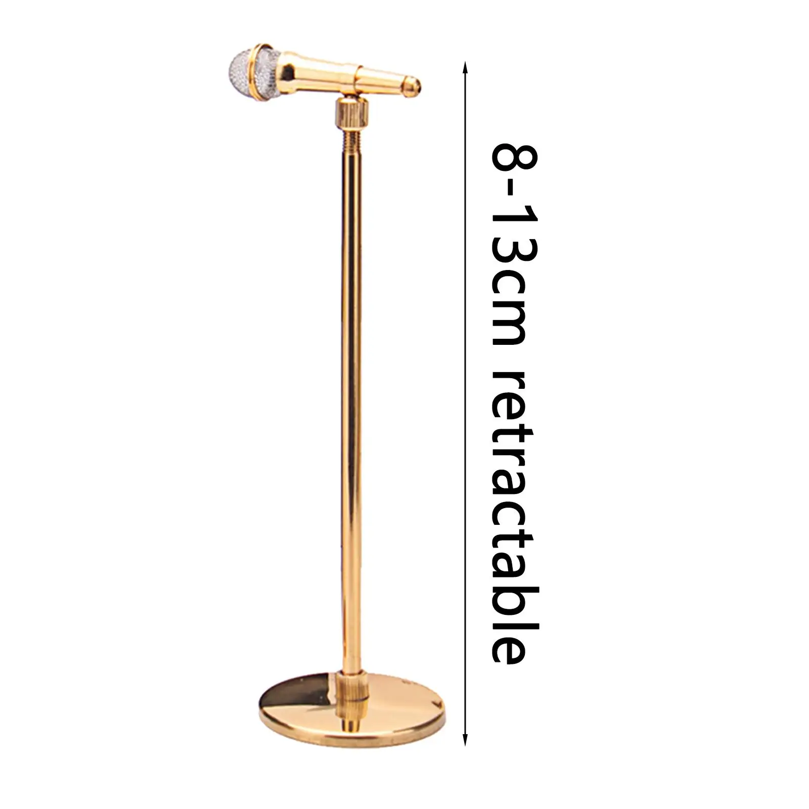 

Mini Microphone Model with Storage Case for Office Action Figures Decoration