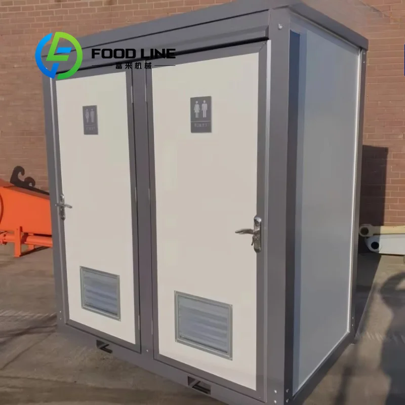 Portable Toilet Cabin Anti‑Rust Surface Modular Sanitation Rainy Coastal Environment For Scenic Spot And Construction Site