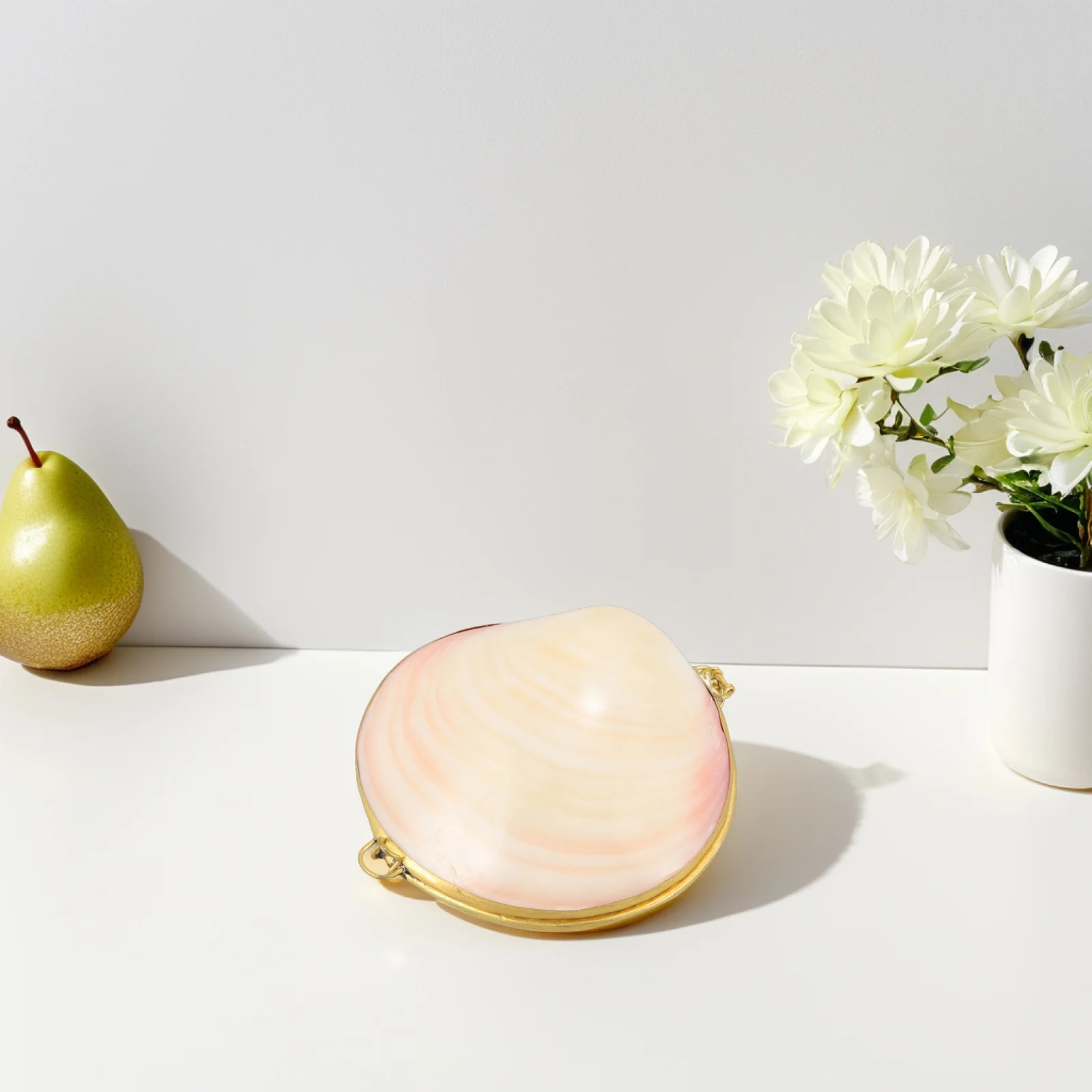 

Шкатулка для ювелирных изделий в виде ракушки, чехол для хранения ожерелья, органайзер для женщин, кольцо, раковина, ювелирные изделия