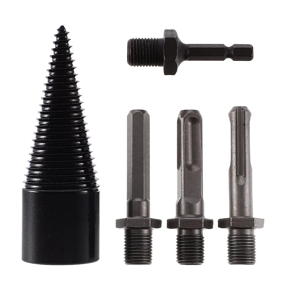 5 قطعة لقمة ثقب الحطب الخشب الفاصل دائم سجل تقسيم بت مجموعة عالية الكربون الصلب الخشب الفاصل مثقاب الخشب