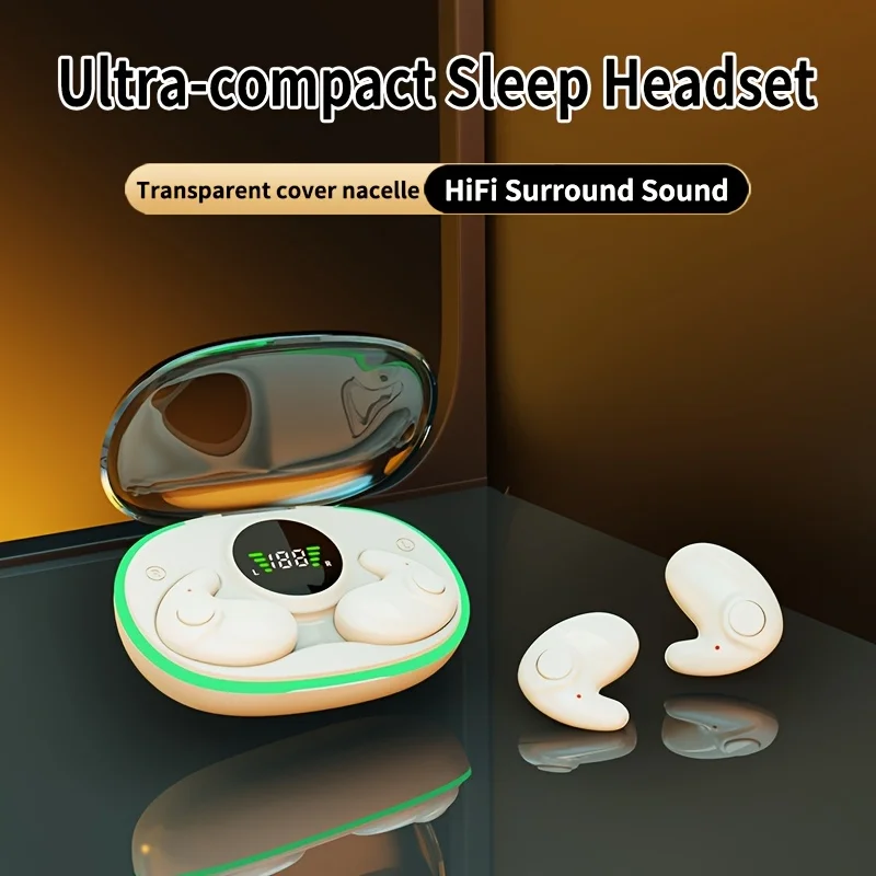 Ultra small mini wireless earphones, Invisible wireless sleep headphones, comfortable to wear, high-definition sound quality #4