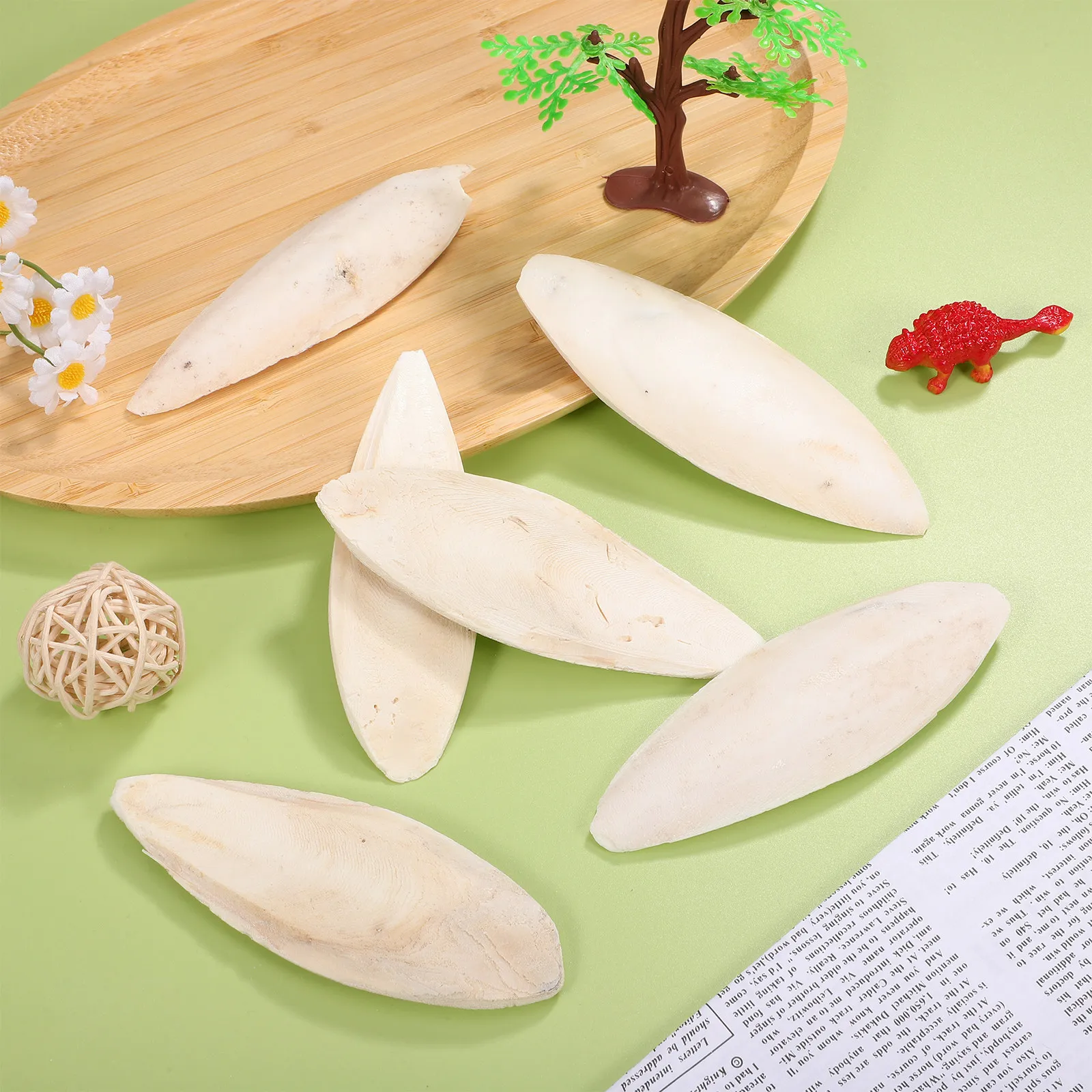 Juguete para masticar para pájaros, hueso de sepia, jaula resistente al desgaste para loros, accesorios para jaulas de pájaros, hueso de sepia Natural para pájaros, 6 uds.