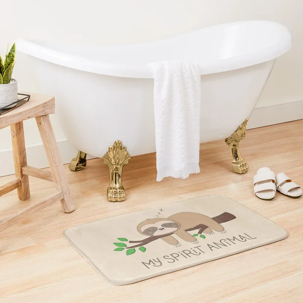 

Sloth, My Spirit Animal Bath Mat Hallway Carpet Floors Absorbent Bathroom Foot Bathroom Mat