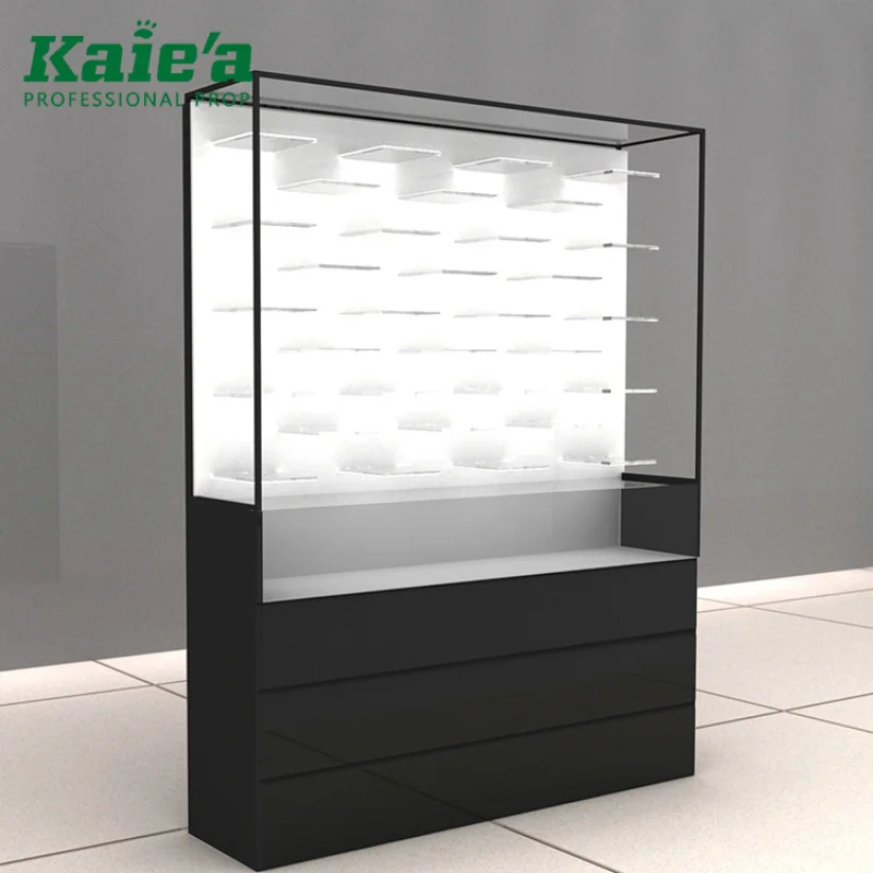 [Customized]Custom optical shop counter design eyeglasses display cabinet