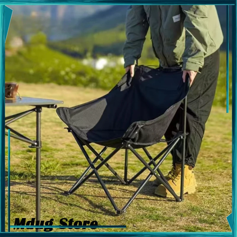 

Black Folding Camping Chairs Comfortable Adults Garden Fishing Camping Chairs Outdoor Travel Tumbona Plegable Beach Accessory