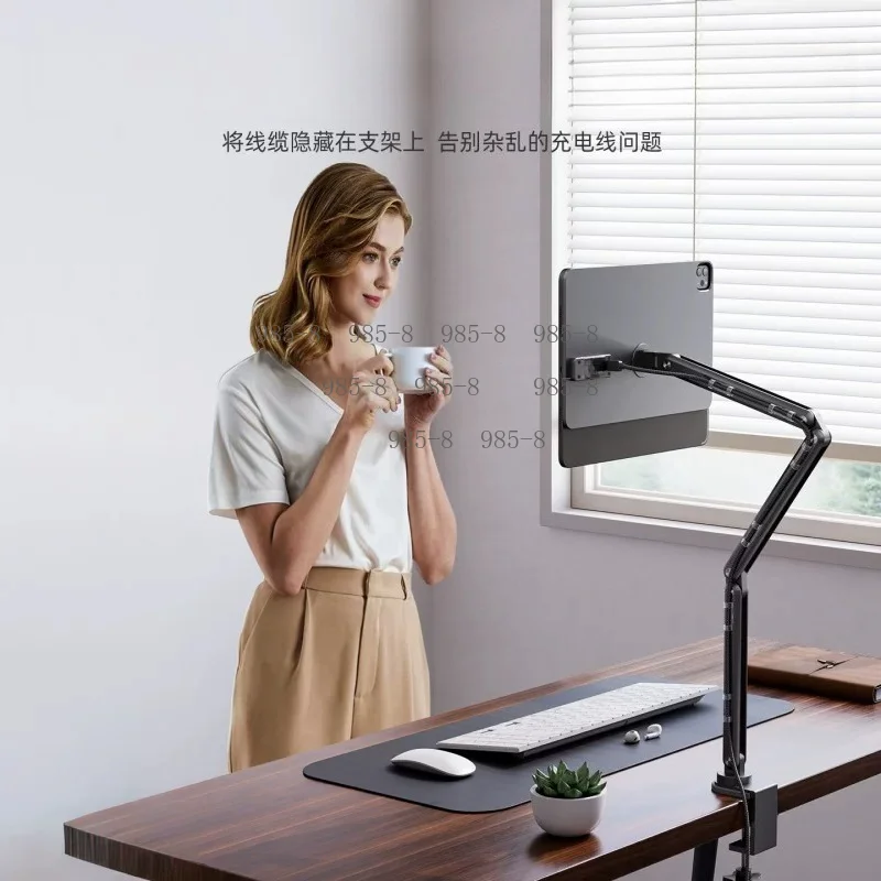 Cantilever Magnetic Contact Charging Tablet Holder, Support Stand Fit 11 Inch & 13 Inch Magnetic Tablets