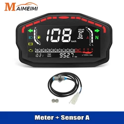 2,4 cilindri tachimetro universale moto contachilometri digitale temperatura acqua contagiri carburante Display RPM per Kawasaki per Suzuki