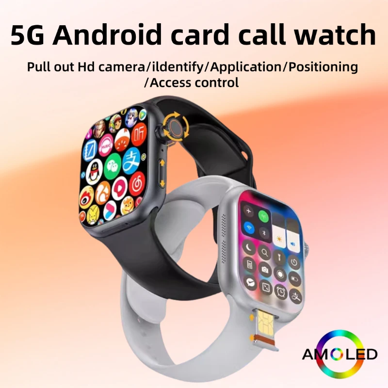 

Смарт-часы с полной сетью 5G CD20, 2,29-дюймовый AMOLED-экран, с 180 ° вращающаяся камера, поддерживает SIM-карту, Wi-Fi, GPS-видеовызов