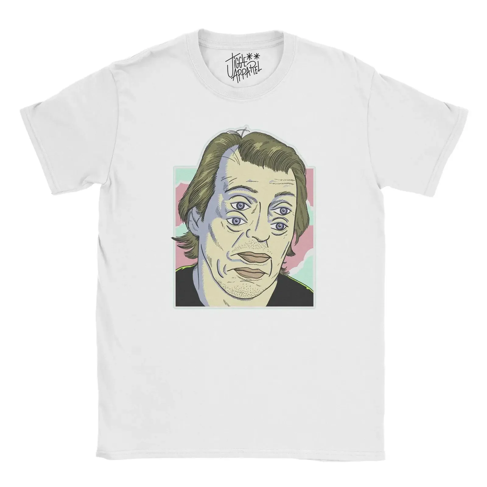 Steve Buscemi Crazy Eyes T shirt vintage Washed designer clothes Top For Everyday Wear streetwear Soft homme Slightly Versatile