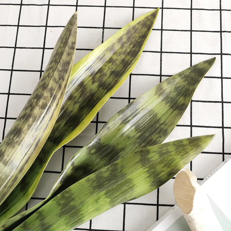 1 PCS Artificial Plastic Succulent Snake Plant Mother-in-law's Tongue Green Plant Branch Home Decor Garden Decoration Gift F949