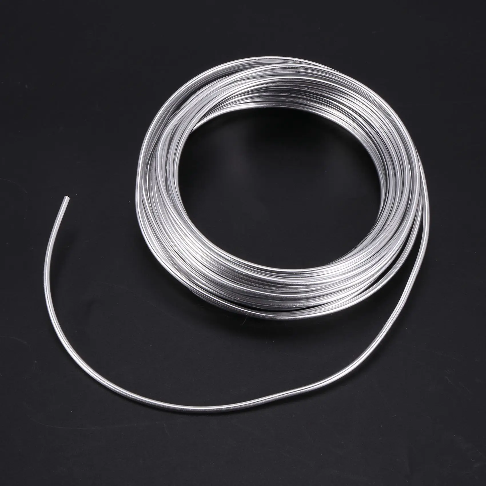 

A53Q-3X 3Mm Aluminium Wire 10M Craft Silver Wire For Jewellery Making Clay Modelling Bonsai And Model