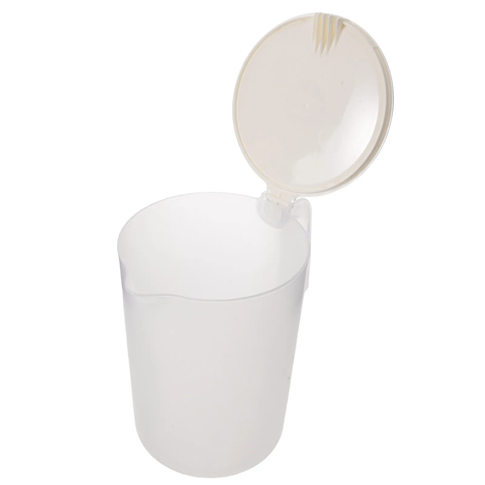 Cold Water Pitcher Refrigerator Plastic 67.6oz Large Capacity White Drink Jug Lid Tight Fit Spill Proof Household Juice