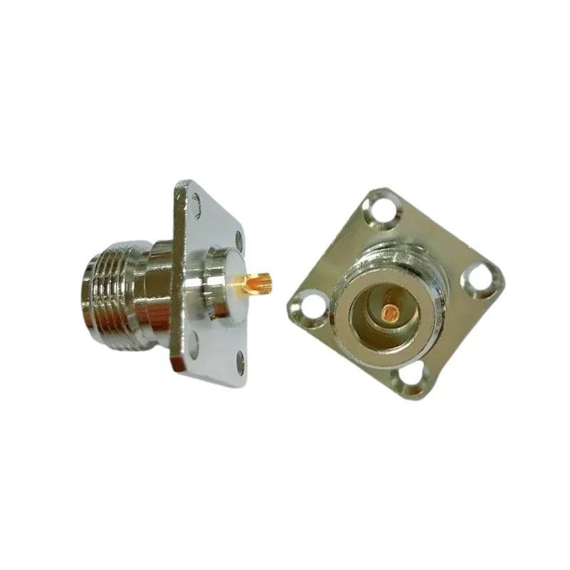 2 шт. N женский 25*25 мм Панельное крепление N-Female 4 отверстия Фланцевая пластина RF N-типа разъемы
