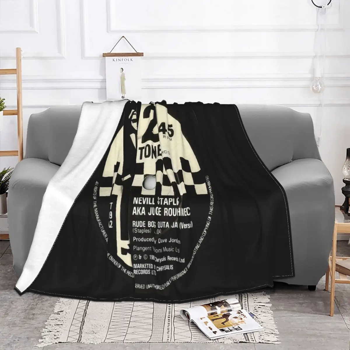 Beat 100 Cotton 2 Tone Specials Selecter Skinhead Ska Walt Jabsco Retro Designing Personalized Game Throw Blanket