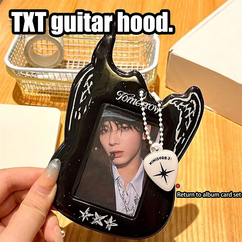 Simpatica borsa portafoto a forma di cartone animato – Custodia protettiva per foto di idoli, carte per chitarra e portachiavi