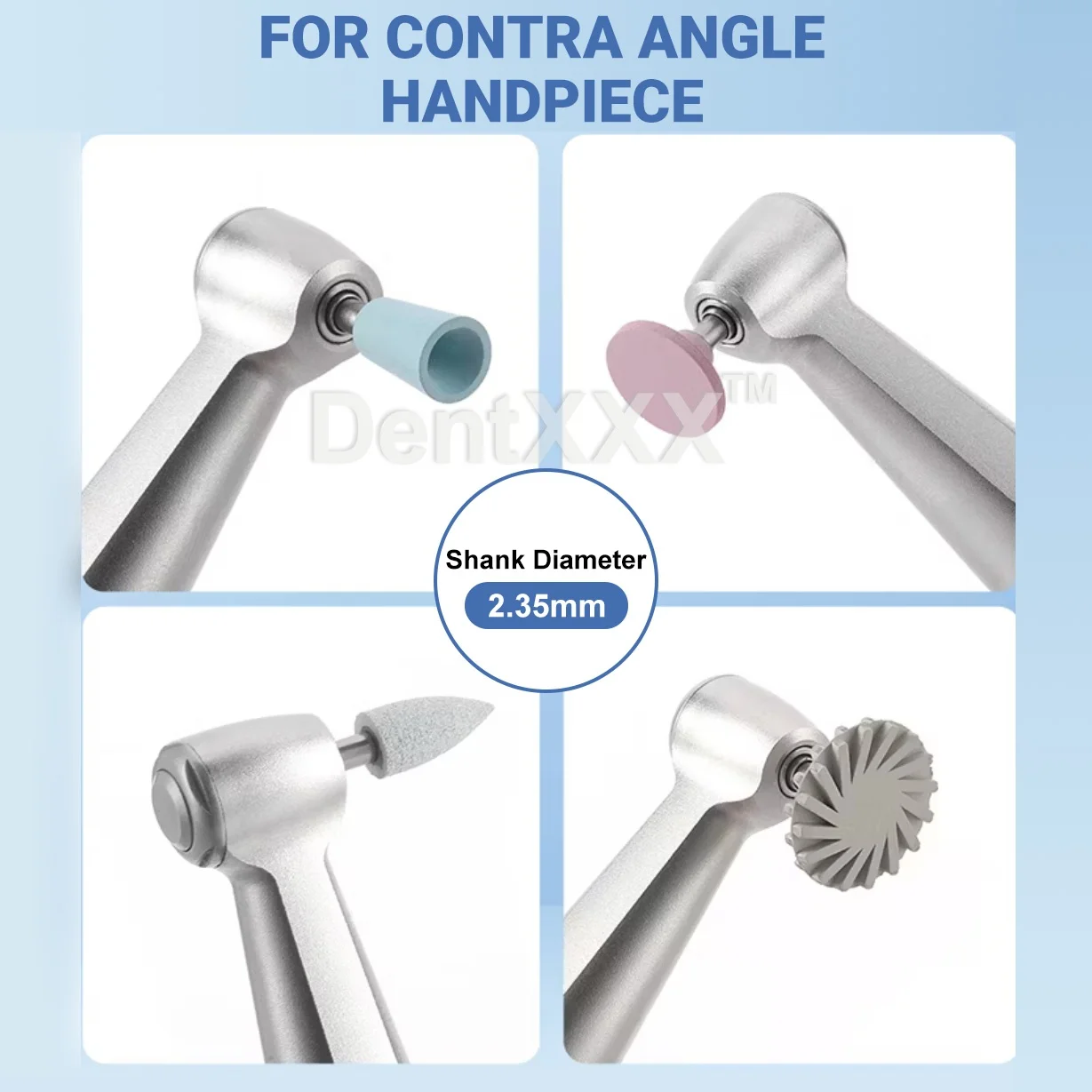 ชุดขัดเงาด้ามจับ RA 12 ชิ้น/กล่อง, หัวขัดยางซิลิโคน 9 ชิ้น และล้อไซโคลน 3 ชิ้น, ขัดหยาบ/ละเอียด/ขัดเงาแบบกระจก