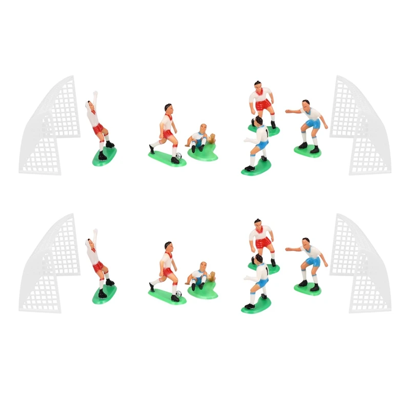 16PCS Soccer Football Cake Topper Player Decoration Tool Birthday Mold Mould Set