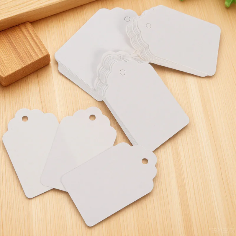 

1000pcs Price Tags Hanging Blank Paper Tags For Clothing Shoes Jewelry Display Label Tag Shop Store Stationery Hat