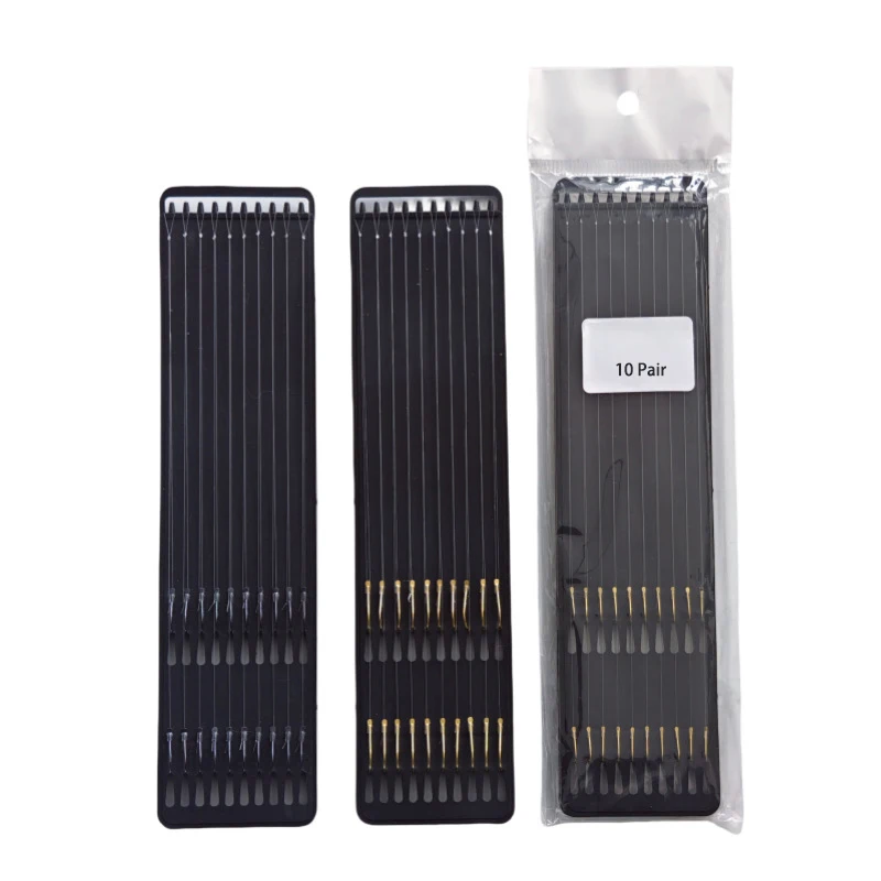 10 Pair Double Hooks Fishing Line High Strength Thread and 25CM Swivels Fishing Accessories Thread Swivels with Hooks Kit