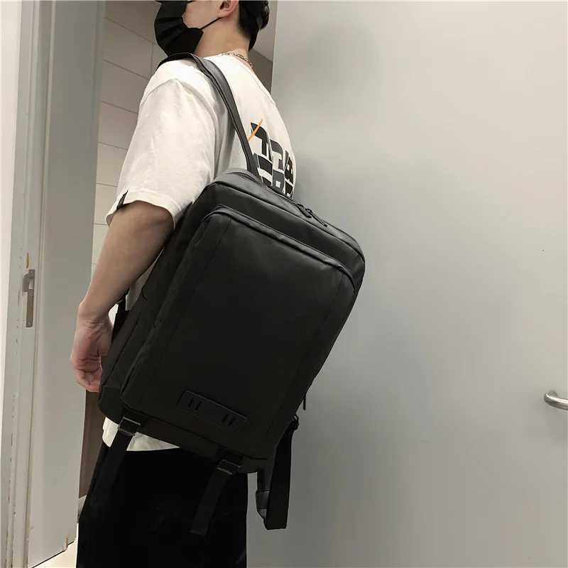 New business backpack fashion trend men's bag large capacity computer backpack simple Student Backpack