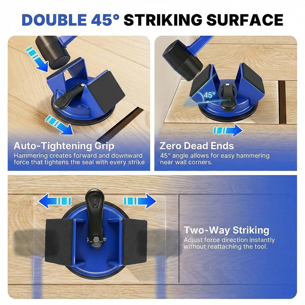 gonging Tile Leveling Tool Heavy Duty Suction Cup Floor Lifter 45degree Striking Filler for Alignment Fixing Countertop