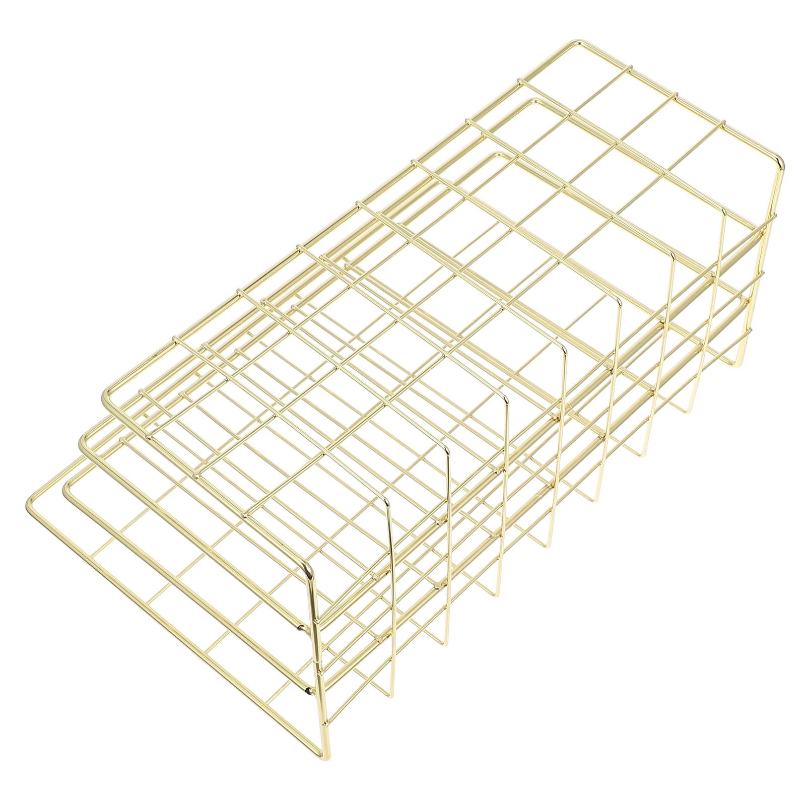

Mail Organizer Countertop File Sorting Rack Iron Desktop Holder Bookshelf Bills Letter File Organizers Accessories Space