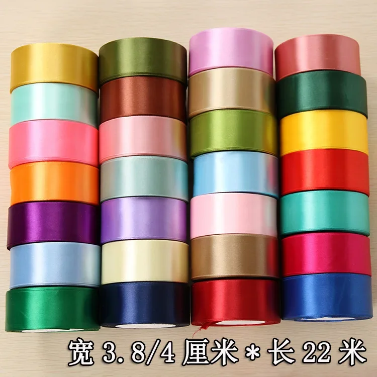 Cintas de satén blancas, negras, rojas, rosas, azules, moradas, doradas y plateadas para Navidad, Halloween, decoración para fiesta de boda, manualidades hechas a mano DIY