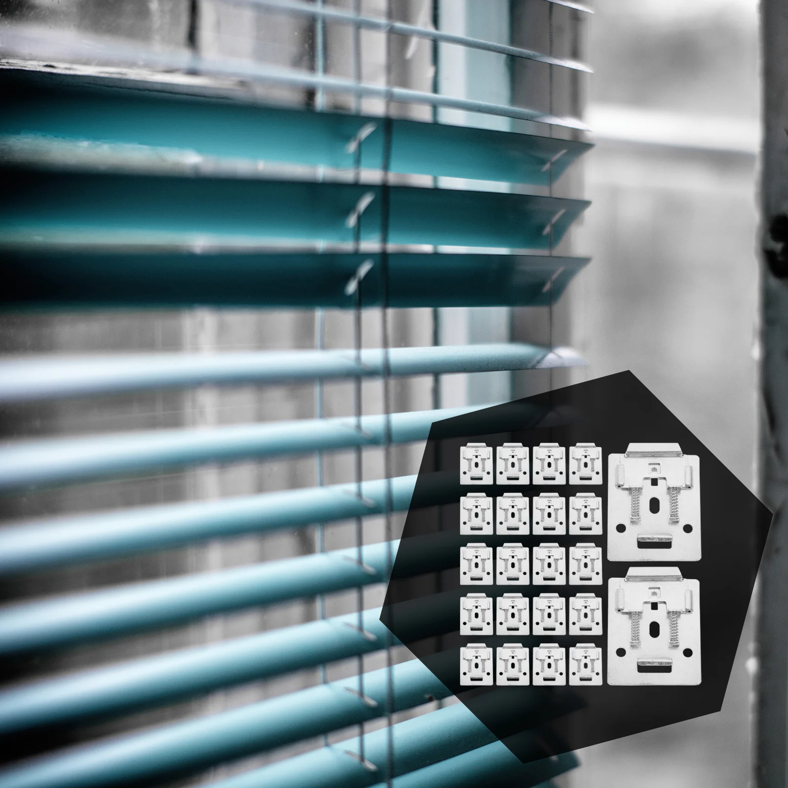 

20pcs Metal Roller Blind Brackets Thickened Rustproof For Home Office Curtain Installation Replacement Parts Code