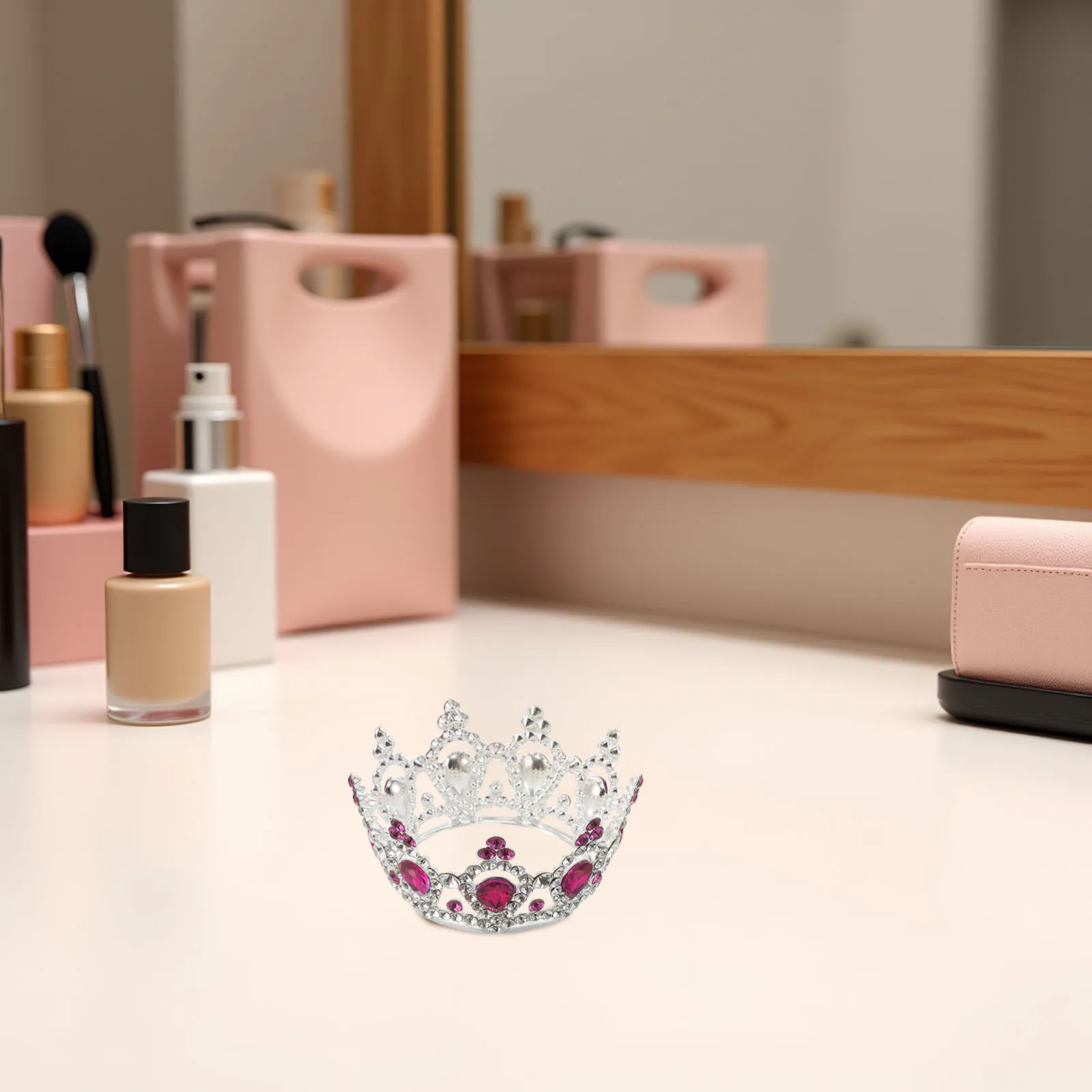 

Детская праздничная корона, мини-тюрбан с камнями для маленьких девочек, для празднования дня рождения, удобный, легкий, с креплением-расческой