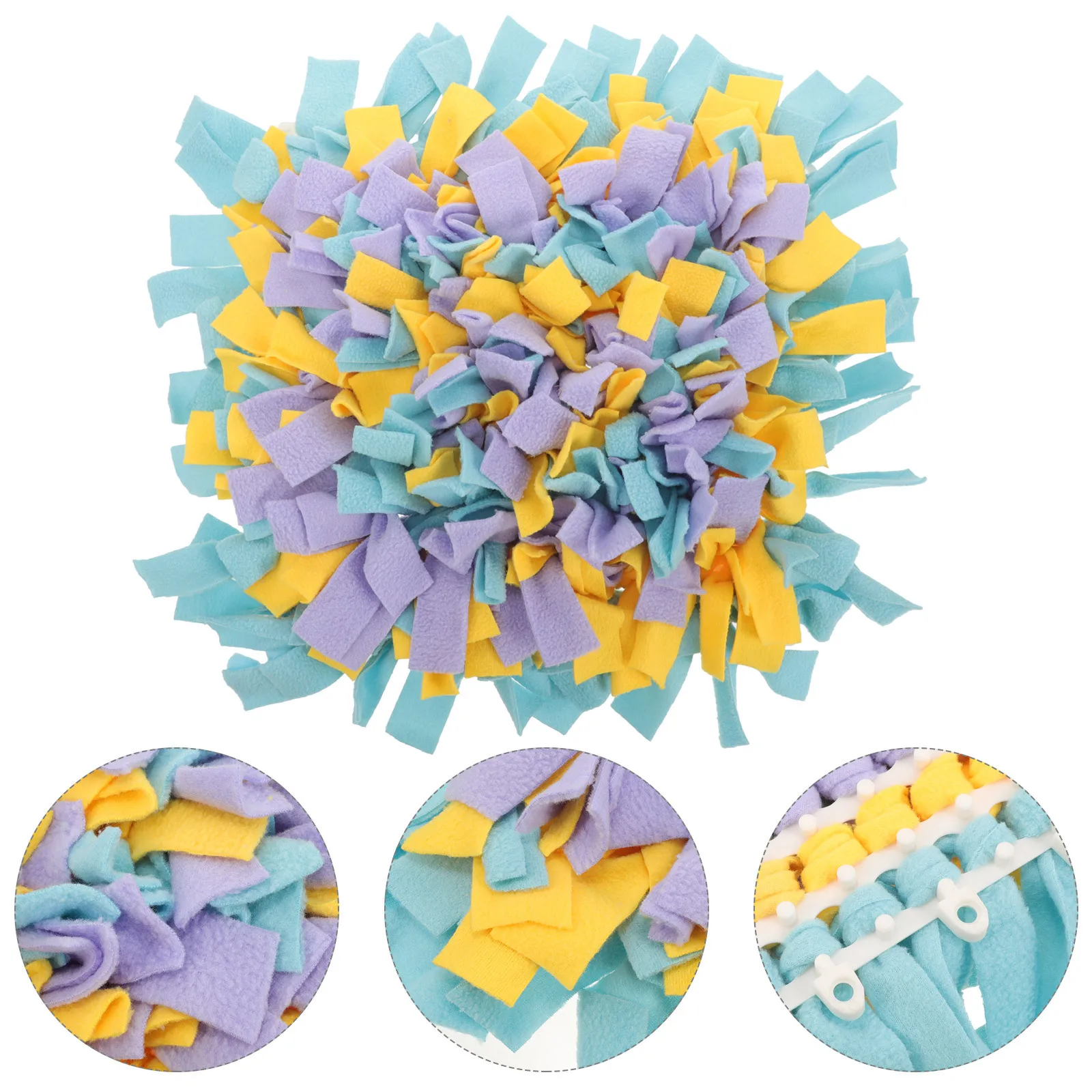 

Interactive Dog Snuffle Mat Machine Washable Thick Fleece Pet Feeding Puzzle Mat Improves Mood and Cognitive Skills Training Pad