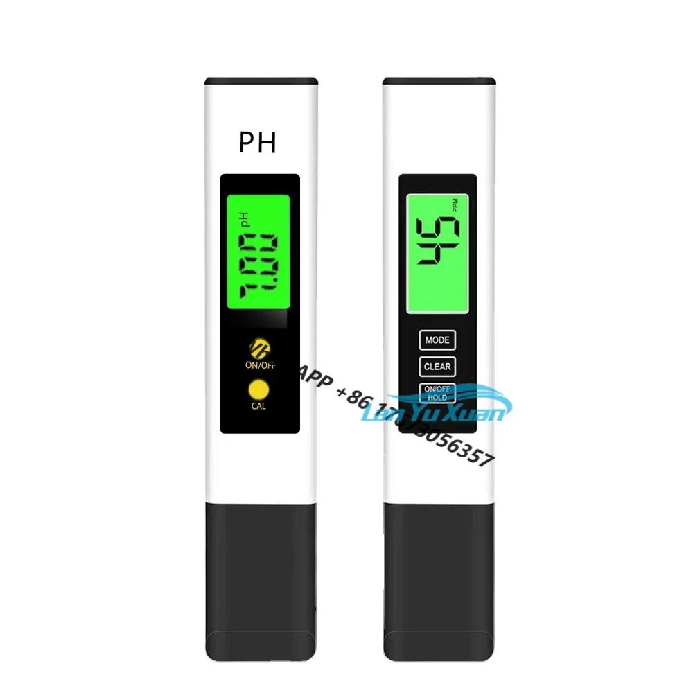 Newest TDS/EC/PH/TEMP Water Quality Tester Combo with Backlight PH TDS EC Meter