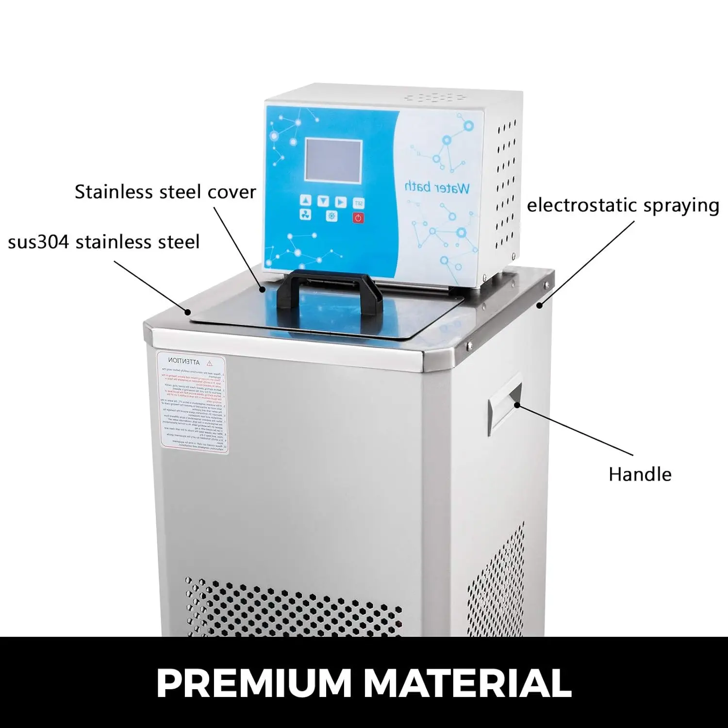 Laboratory Chiller Circulator - 6L Low Temperature Cooling Liquid Circulator Pump for Lab Water Bath & Cooling
