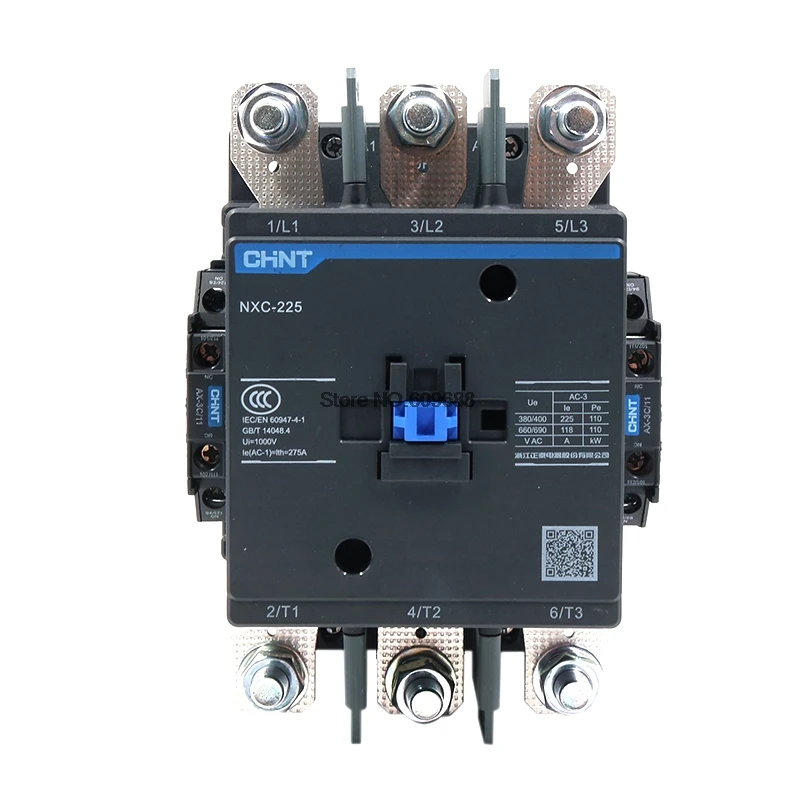 CHNT NXC-225 AC contactor 225A AC  24V 36V 48V 110V 127V 220V 380V 415V Kunlun Series CHINT