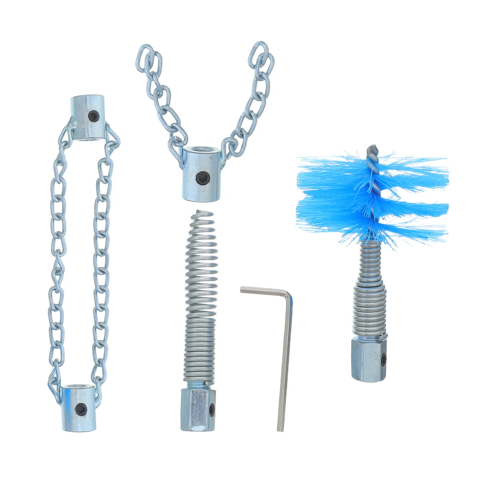 

Drain Cleaner Tool Set Flexible Shaft Chain Drain Clog Remover Tools Sewer Descaling Chain Cleaning Accessories For Clogged Pipe