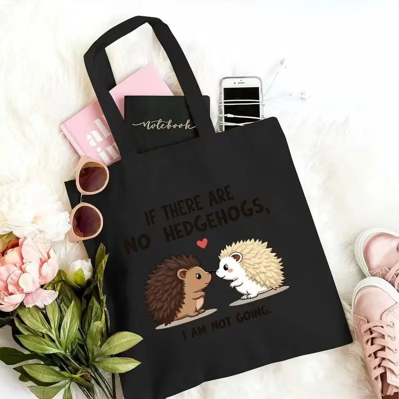 

This VersatileandEco-friendly Hedgehog Tote BagIs A Women's Shoulder Bag with A Large Capacity Perfect for Shopping or Commuting