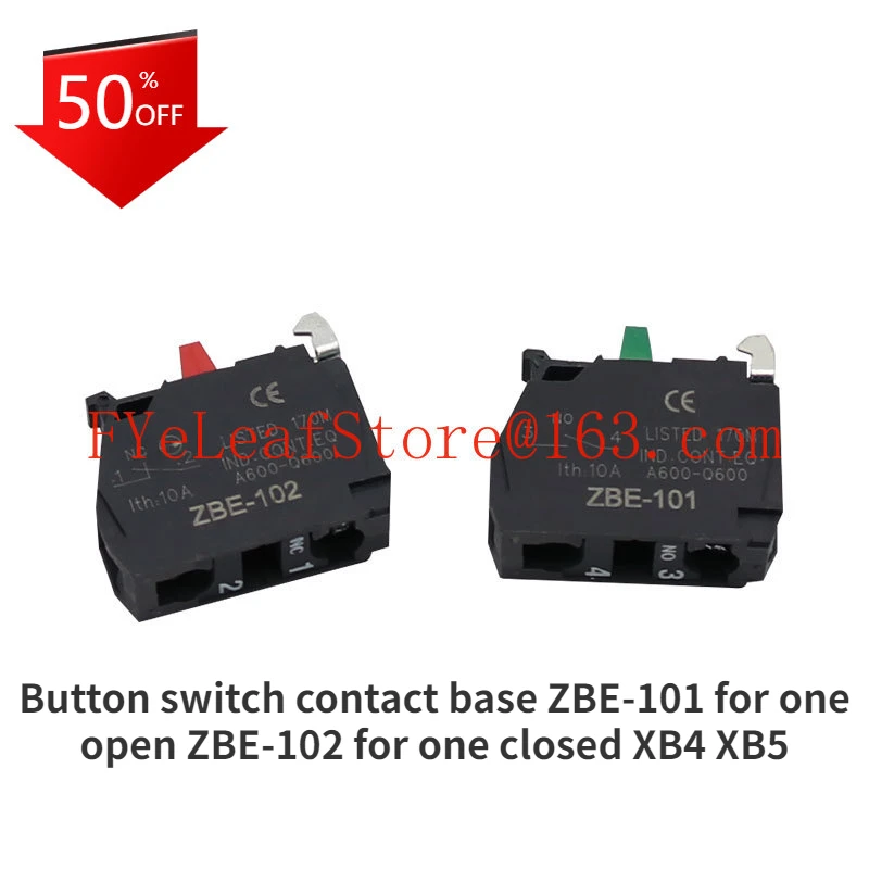 

Button Switch Contact Base 101 One Open 102 One Closed for Xb4 Xb5