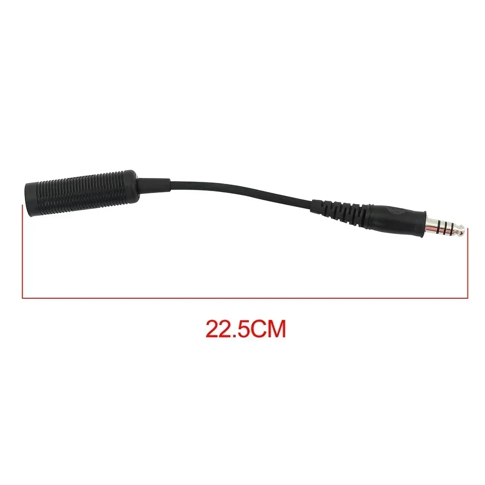 U-174 Kabel adaptera NATO/wojskowego do taktycznego zestawu słuchawkowego Civilian PTT, do oryginalnych zestawów słuchawkowych COMTAC i słuchawek Civilian COMTAC